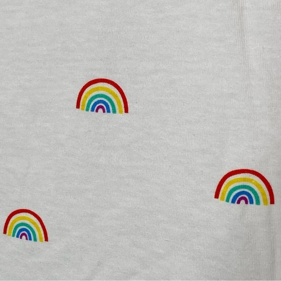 Free Planet Rainbow Print Crew Neck T-Shirt - Picture 4 of 6